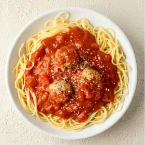 Fazoli's Spaghetti with Meatballs