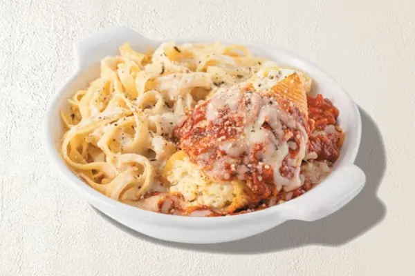 Fazoli's Baked Fettuccine & Stuffed Shell Duo